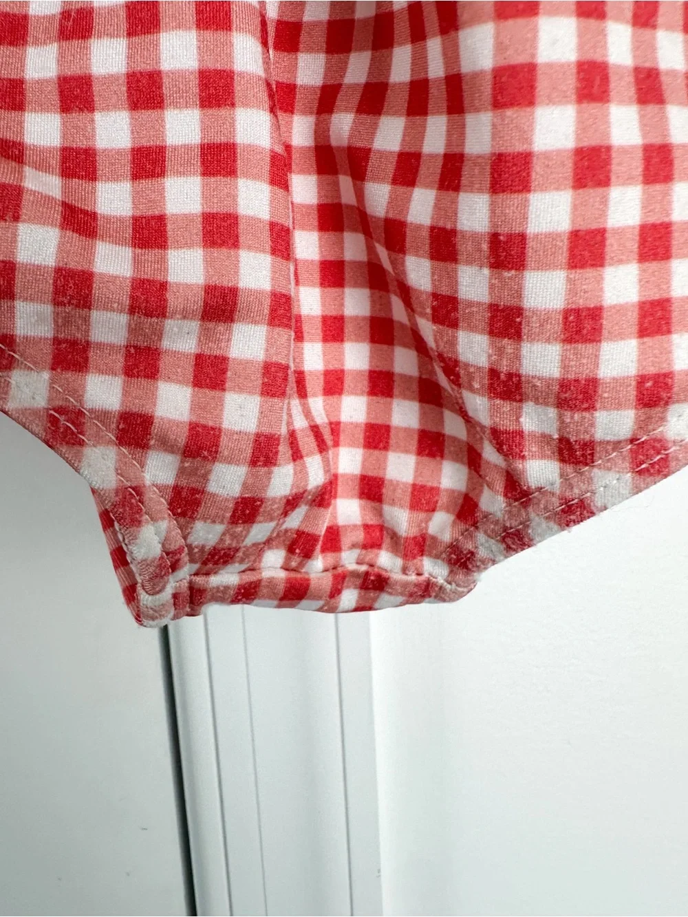 Minnow Red Gingham One-Piece Swimsuit 5/6T